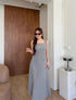 Classy Square Neck Sleeveless Tops With Skirts Sets